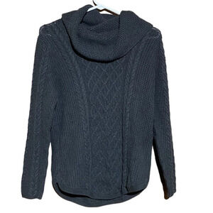 Jeanne Pierre Womens Gray Cowl Neck Chunky Knit Pullover Sweater Size Medium‎